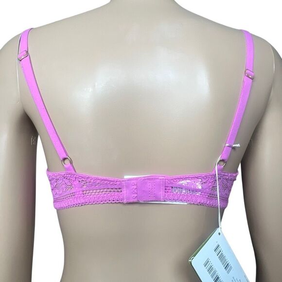 NWT Wolford Straight Laced Demi Cup Bra 70B 32B Orchid - Picture 10 of 14